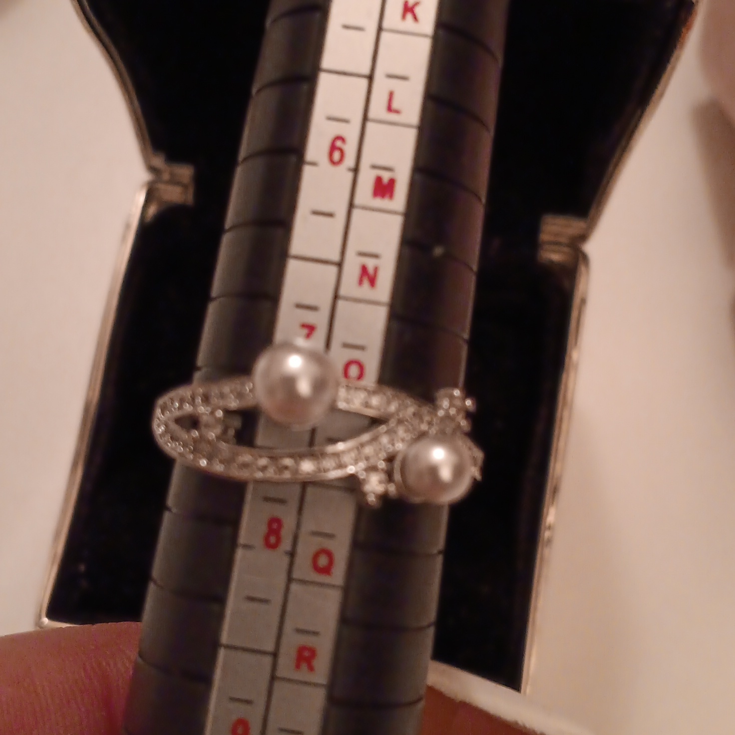 Beautiful, Real Freshwater Pearls 925 Solid Sterling Silver Ring